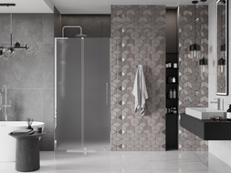 Mexen Velar L sprchové dveře posuvné 100 cm, matné, chrom - 871-100-003-31-01