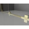 Mexen Velar L sprchové dveře posuvné 100 cm, mražené, zlaté - 871-100-003-31-50