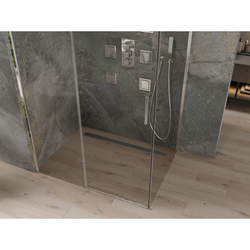 Mexen Omega sprchová kabina posuvná 120 x 80 cm, transparentní, chrom - 825-120-080-01-00