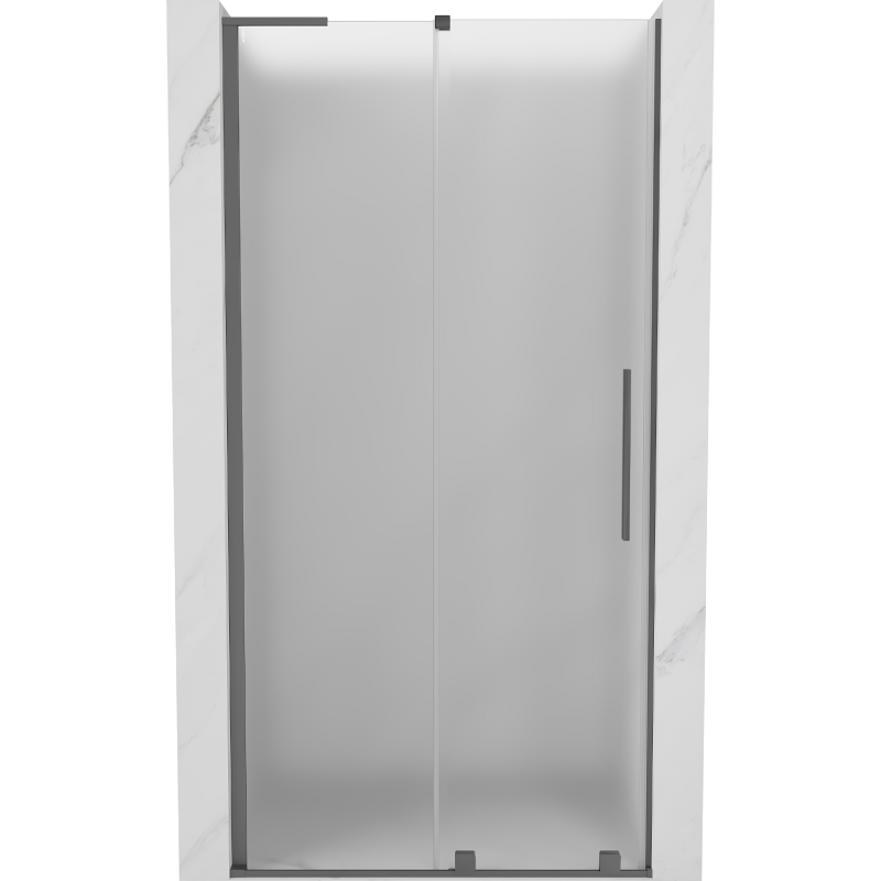 Mexen Velar L sprchové dveře posuvné 110 cm, matné, gun metal - 871-110-003-31-95