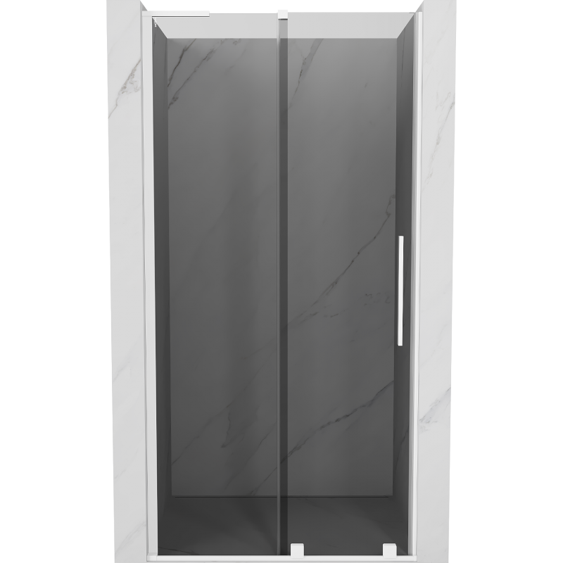 Mexen Velar L sprchové dveře posuvné 110 cm, grafit, bílé - 871-110-003-41-20