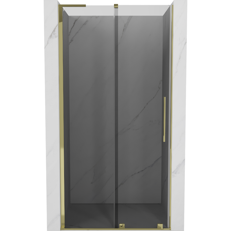 Mexen Velar L sprchové dveře posuvné 90 cm, grafit, zlaté - 871-090-003-41-50