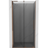 Mexen Velar L sprchové dveře posuvné 90 cm, grafit, růžové zlato - 871-090-003-41-60
