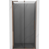 Mexen Velar L sprchové dveře posuvné 110 cm, grafit, růžové zlato - 871-110-003-41-60