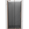 Mexen Velar L sprchové dveře posuvné 110 cm, grafit, kartáčovaná měď - 871-110-003-41-65