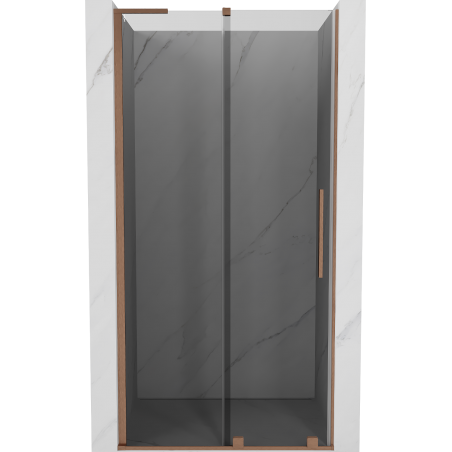 Mexen Velar L posuvné sprchové dveře 120 cm, grafit, kartáčovaná měď - 871-120-003-41-65