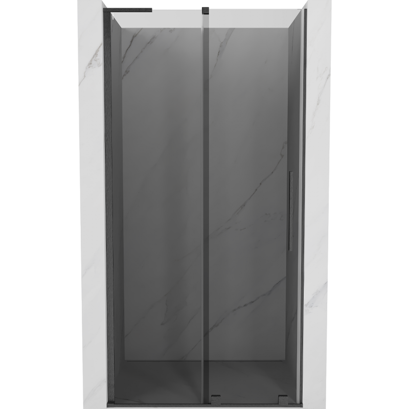 Mexen Velar L sprchové dveře posuvné 90 cm, grafit, kartáčovaná gun gray - 871-090-003-41-66