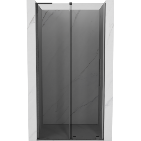 Mexen Velar L posuvné sprchové dveře 120 cm, grafit, kartáčovaná zbraňově šedá - 871-120-003-41-66