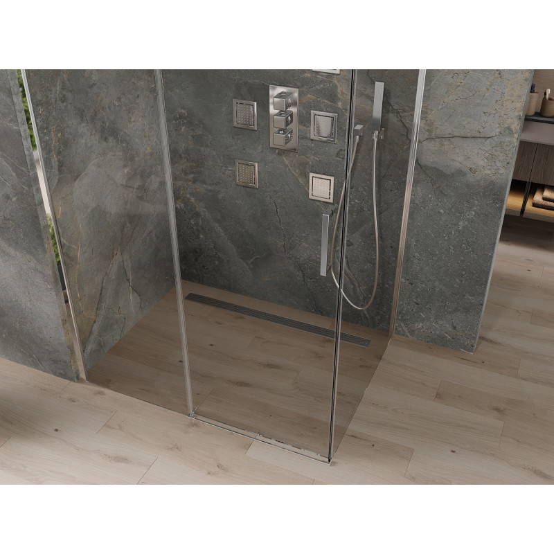 Mexen Omega posuvná sprchová kabina 150 x 90 cm, průhledná, chrom - 825-150-090-01-00