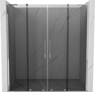 Mexen Velar L Duo sprchové dveře posuvné 180 cm, grafit, chrom - 871-180-003-42-01