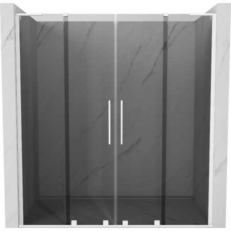 Mexen Velar L Duo sprchové dveře posuvné 170 cm, grafit, bílá - 871-170-003-42-20