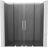 Mexen Velar L Duo sprchové dveře posuvné 170 cm, grafit, bílá - 871-170-003-42-20