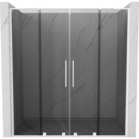 Mexen Velar L Duo posuvné sprchové dveře 200 cm, grafit, bílá - 871-200-003-42-20