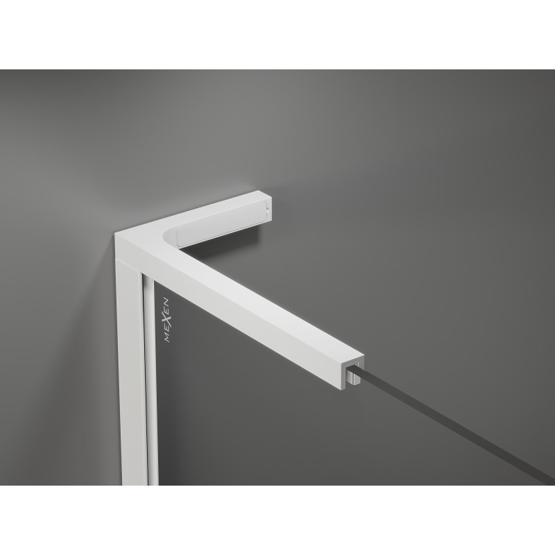 Mexen Velar L Duo posuvné sprchové dveře 200 cm, grafit, bílá - 871-200-003-42-20