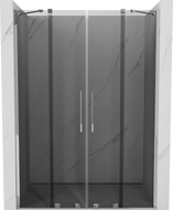 Mexen Velar Duo sprchové dveře posuvné 140 cm, grafit, chrom - 871-140-000-42-01