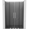 Mexen Velar Duo posuvné sprchové dveře 140 cm, grafit, bílé - 871-140-000-42-20