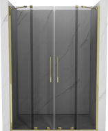 Mexen Velar Duo posuvné sprchové dveře 150 cm, grafit, zlaté - 871-150-000-42-50