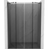 Mexen Velar Duo posuvné sprchové dveře 160 cm, grafit, kartáčovaná šedá zbraň - 871-160-000-42-66