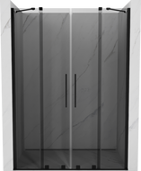 Mexen Velar Duo sprchové dveře posuvné 150 cm, grafit, černé - 871-150-000-42-70