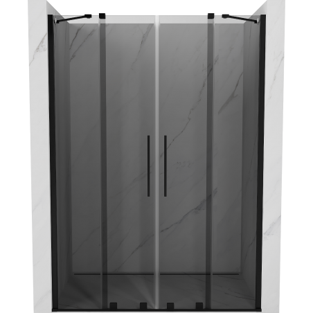 Mexen Velar Duo posuvné sprchové dveře 160 cm, grafitové, černé - 871-160-000-42-70