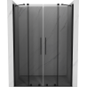 Mexen Velar Duo posuvné sprchové dveře 160 cm, grafitové, černé - 871-160-000-42-70