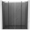 Mexen Velar L Duo posuvné sprchové dveře 180 cm, grafit, kartáčovaná šedá Gun - 871-180-003-42-66