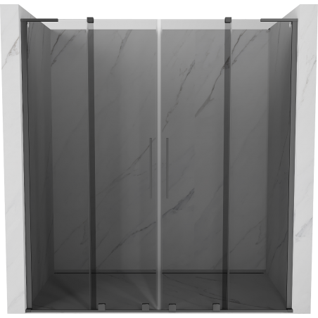Mexen Velar L Duo sprchové dveře posuvné 170 cm, grafit, gun metal - 871-170-003-42-95