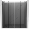 Mexen Velar L Duo posuvné sprchové dveře 200 cm, grafit, gun metal - 871-200-003-42-95