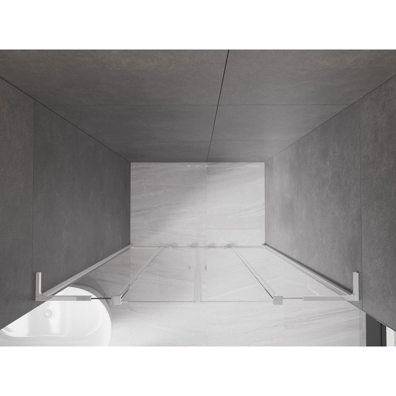 Mexen Velar L Duo sprchové dveře posuvné 160 cm, transparentní, chrom - 871-160-003-02-01