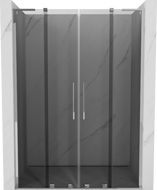 Mexen Velar L Duo sprchové dveře posuvné 140 cm, grafit, chrom - 871-140-003-42-01