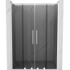 Mexen Velar L Duo posuvné sprchové dveře 150 cm, grafit, bílá - 871-150-003-42-20