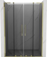 Mexen Velar L Duo sprchové dveře posuvné 160 cm, grafit, zlato - 871-160-003-42-50