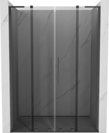 Mexen Velar L Duo posuvné sprchové dveře 140 cm, grafit, gun gray kartáčovaný - 871-140-003-42-66