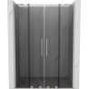 Mexen Velar L Duo posuvné sprchové dveře 160 cm, grafit, kartáčovaný nikl - 871-160-003-42-97