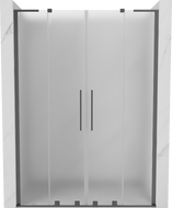Mexen Velar L Duo sprchové dveře posuvné 160 cm, matné, gun metal - 871-160-003-32-95