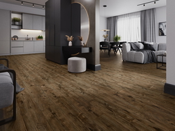 Mexen Orange Beach vzorek SPC vinylových panelů 6,5 mm, podklad IXPE 1,5 mm, 4 V-drážka, Ořech - F1028-S