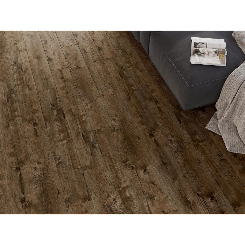 Mexen Orange Beach vzorek SPC vinylových panelů 6,5 mm, podklad IXPE 1,5 mm, 4 V-drážka, Ořech - F1028-S