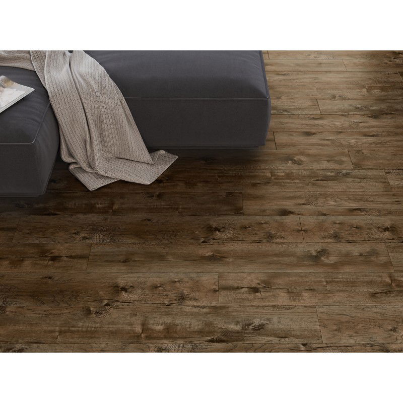 Mexen Orange Beach vzorek SPC vinylových panelů 6,5 mm, podklad IXPE 1,5 mm, 4 V-drážka, Ořech - F1028-S