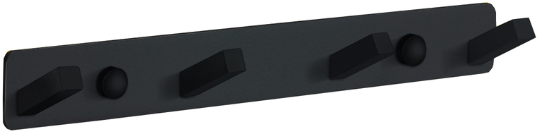 Mexen čtyřnásobný háček na ručník, černý - 709174-70