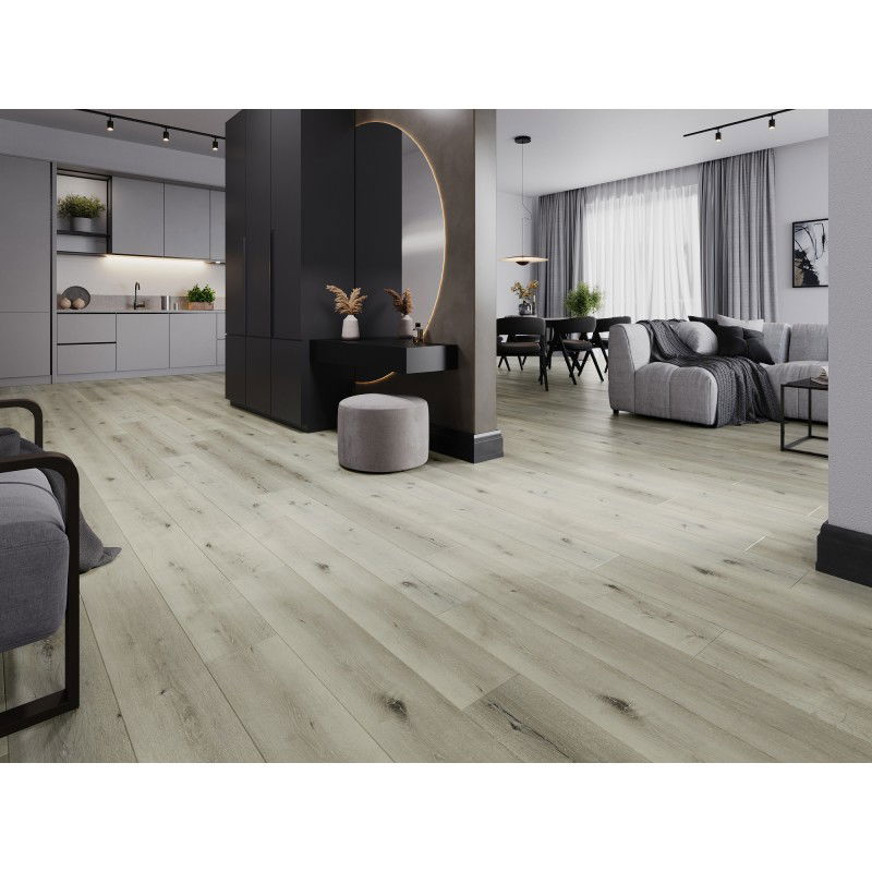 Mexen Silver Lake vzorek vinylových panelů SPC 6,5 mm, podložka IXPE 1,5 mm, 4 V-drážka, Dub - F1034-S