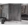 Mexen Velar posuvná sprchová stěna Walk-in 130 x 200 cm, transparentní 8 mm, gun metal - 871-130-000-03-95