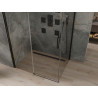 Mexen Omega posuvná sprchová kabina 130 x 90 cm, transparentní, černá - 825-130-090-70-00