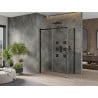 Mexen Omega posuvná sprchová kabina 160 x 90 cm, transparentní, černá - 825-160-090-70-00