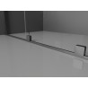 Mexen Velar L posuvná sprchová stěna Walk-in 100 x 200 cm, mat 8 mm, gun gray kartáčovaný - 871-100-003-33-66