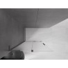 Mexen Velar L posuvná sprchová stěna Walk-in 100 x 200 cm, mat 8 mm, gun gray kartáčovaný - 871-100-003-33-66
