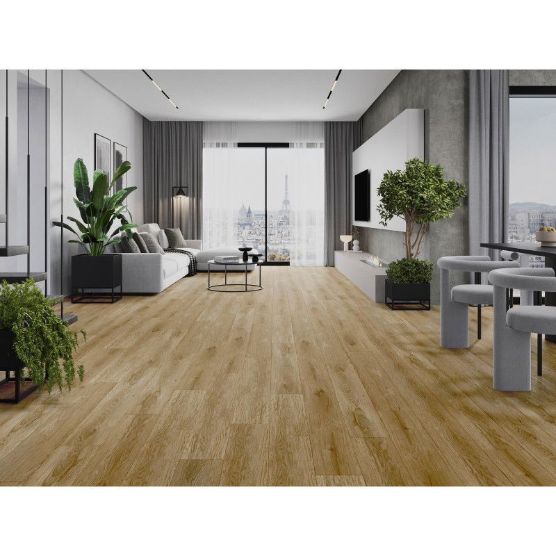 Mexen Manhattan vzorek vinylových panelů SPC 6,5 mm, podklad IXPE 1,5 mm, 4 V-Fuga, Dub - F1041-S