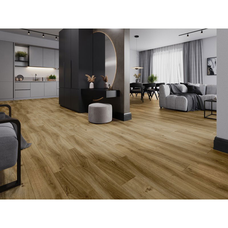 Mexen Amsterdam vzorek vinylových panelů SPC 6,5 mm, podložka IXPE 1,5 mm, 4 V-Fuga, Dub - F1042-S