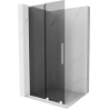 Mexen Velar L posuvná sprchová stěna Walk-in 100 x 200 cm, grafit 8 mm, bílá - 871-100-003-43-20