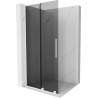 Mexen Velar L sprchová stěna posuvná Walk-in 120 x 200 cm, grafit 8 mm, bílá - 871-120-003-43-20
