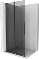 Mexen Velar L posuvná sprchová stěna Walk-in 100 x 200 cm, grafit 8 mm, gunmetal - 871-100-003-43-95